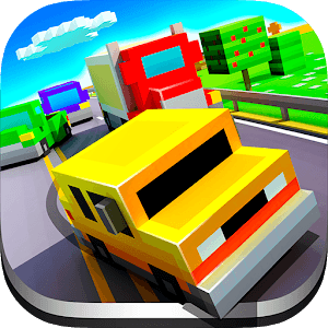 Скачать Blocky Highway: Traffic Racing