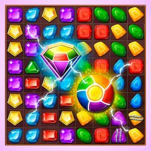 Скачать Новые самоцветы или кристаллы ? Три в ряд