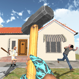 Скачать Granny Kick Neighbor:Free FPS 3D Gun Shooting Game